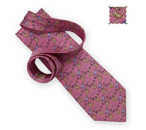 hermes monkey tie|Hermes pocket square ties.